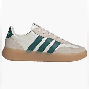 Adidas Men's White and Teal Sneakers